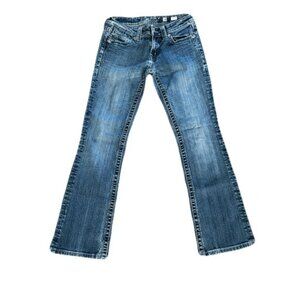 Miss Me Bootcut Jeans Size 28 With Wing Design Pockets